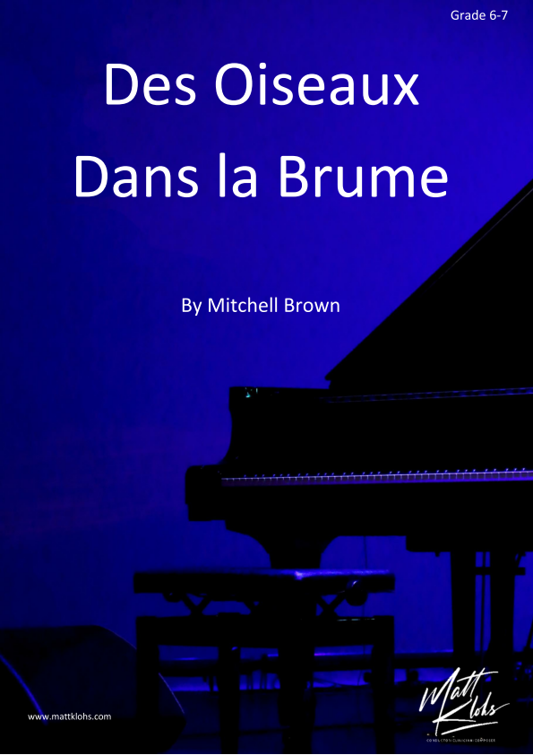 Des Oiseaux  Dans la Brume - Piano Solo - Grade 6-7