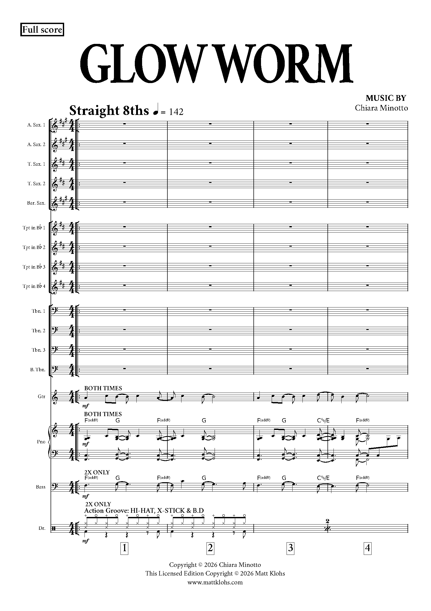 Australian Big Band - Glow Worm - Intermediate