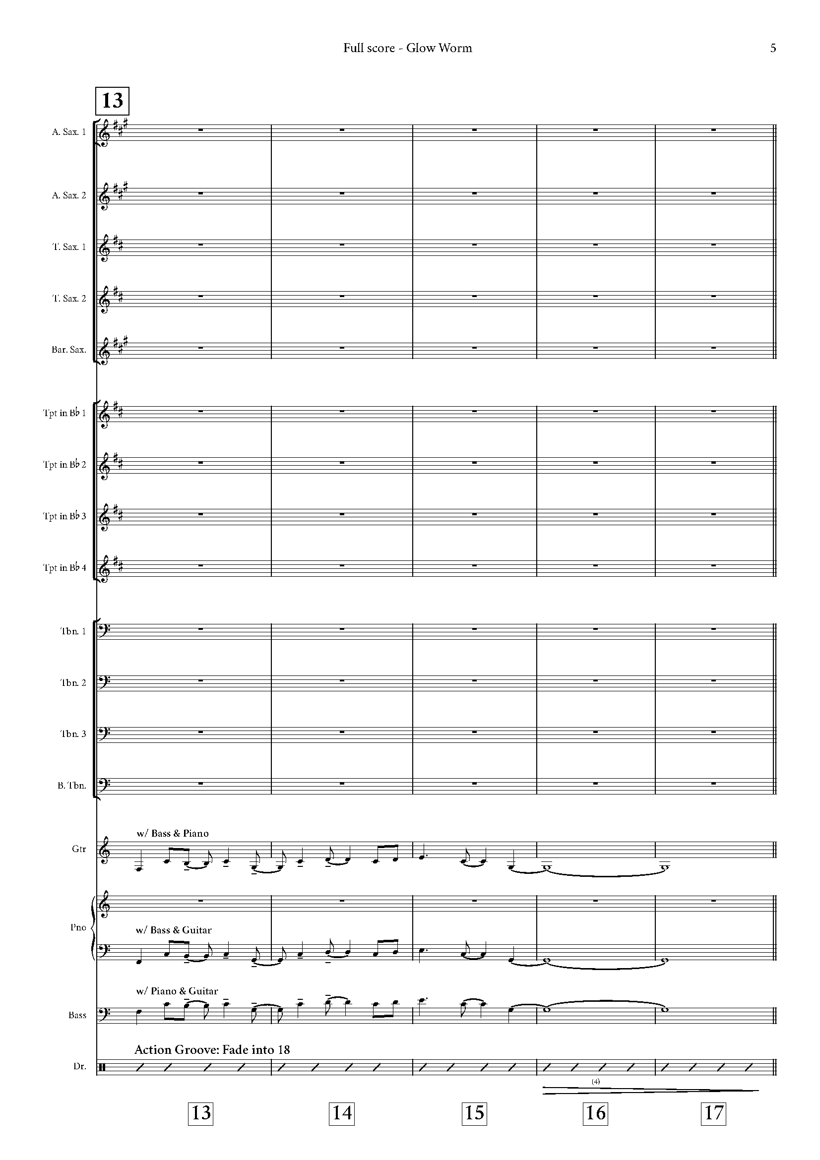 Australian Big Band - Glow Worm - Intermediate