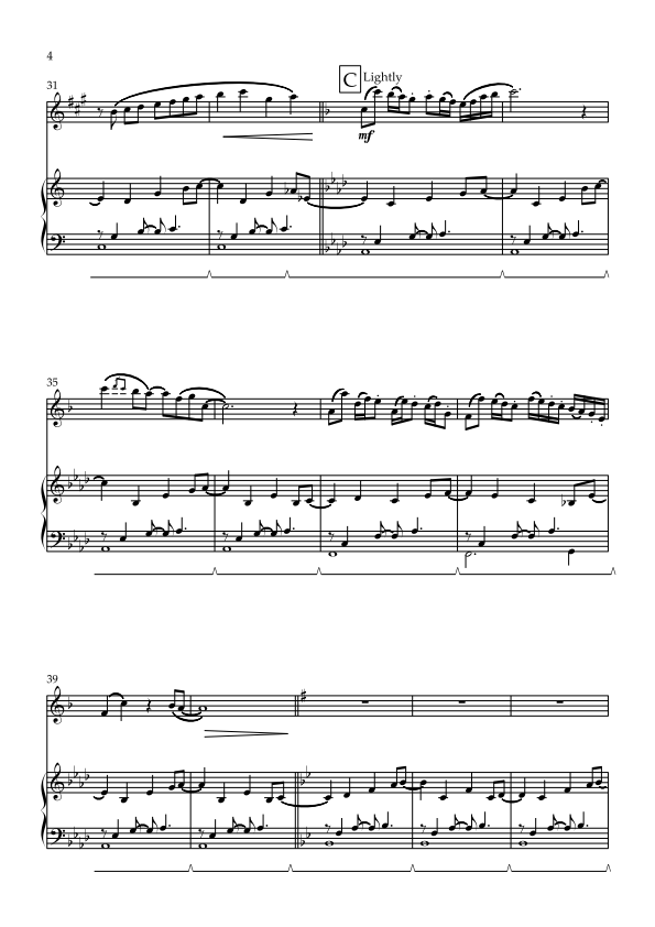Solo Alto Sax with Piano Accompaniment - Hannah's Song
