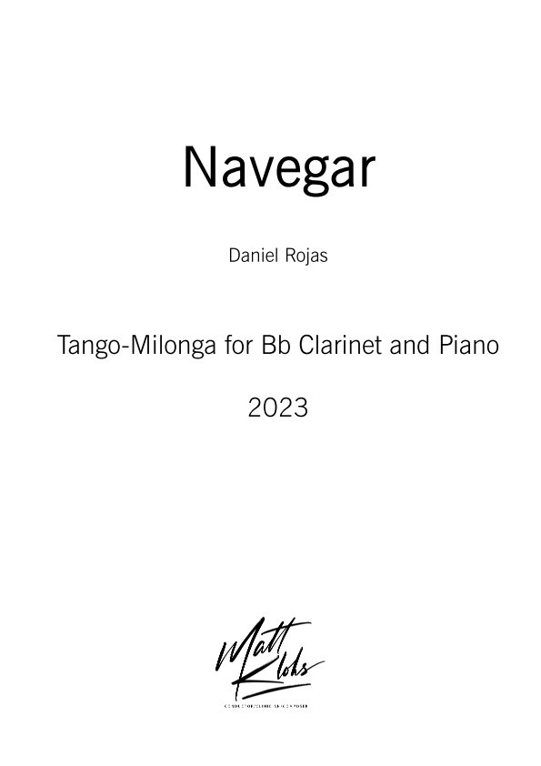 Solo Bb Clarinet with Piano Accompaniment - Navegar