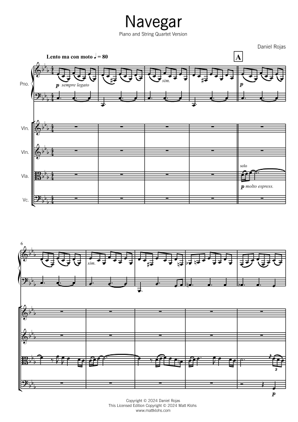 String Quartet & Piano - Professional - Navegar
