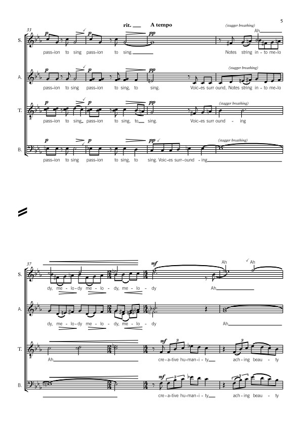 Resonance - Small (up to 20 Voices) SSAATTBB Choir - Sally Greenaway