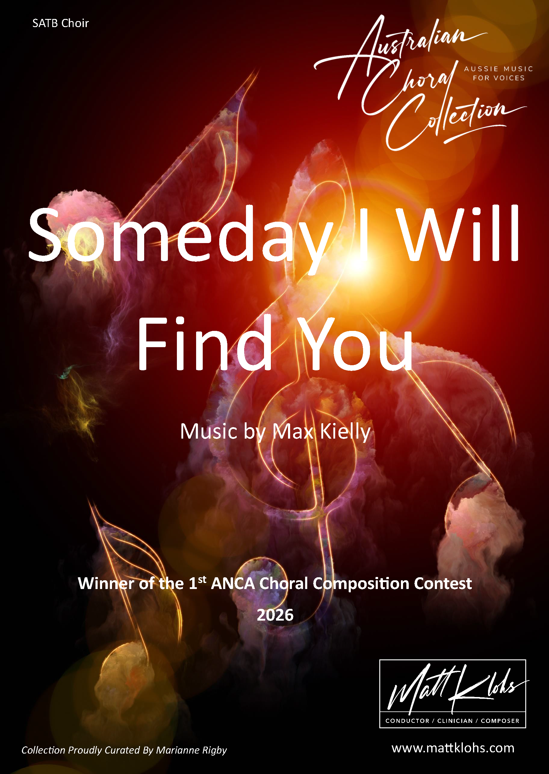 Someday I Will Find You - Large (up to 75 Voices) SATB Choir - Max Kielly