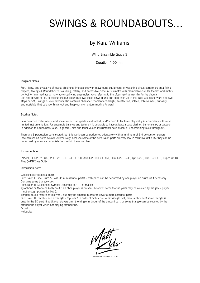 Grade 3 - Swings & Roundabouts