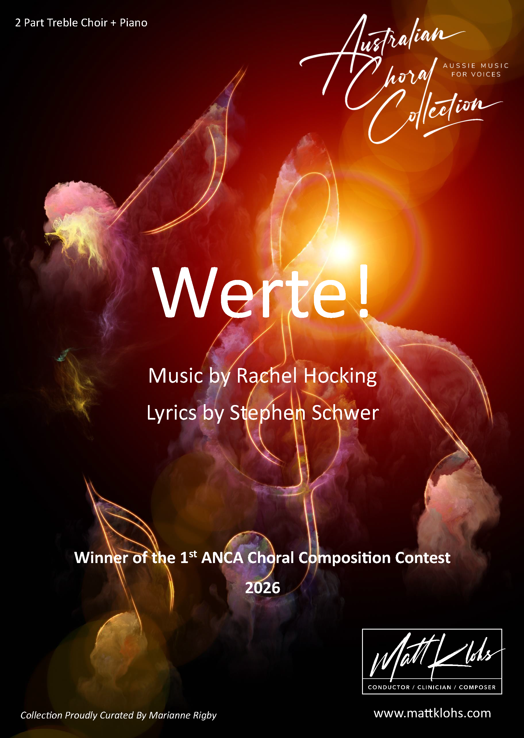 Werte! - Small (up to 20 Voices) 2-Part Treble Choir - Rachel Hocking