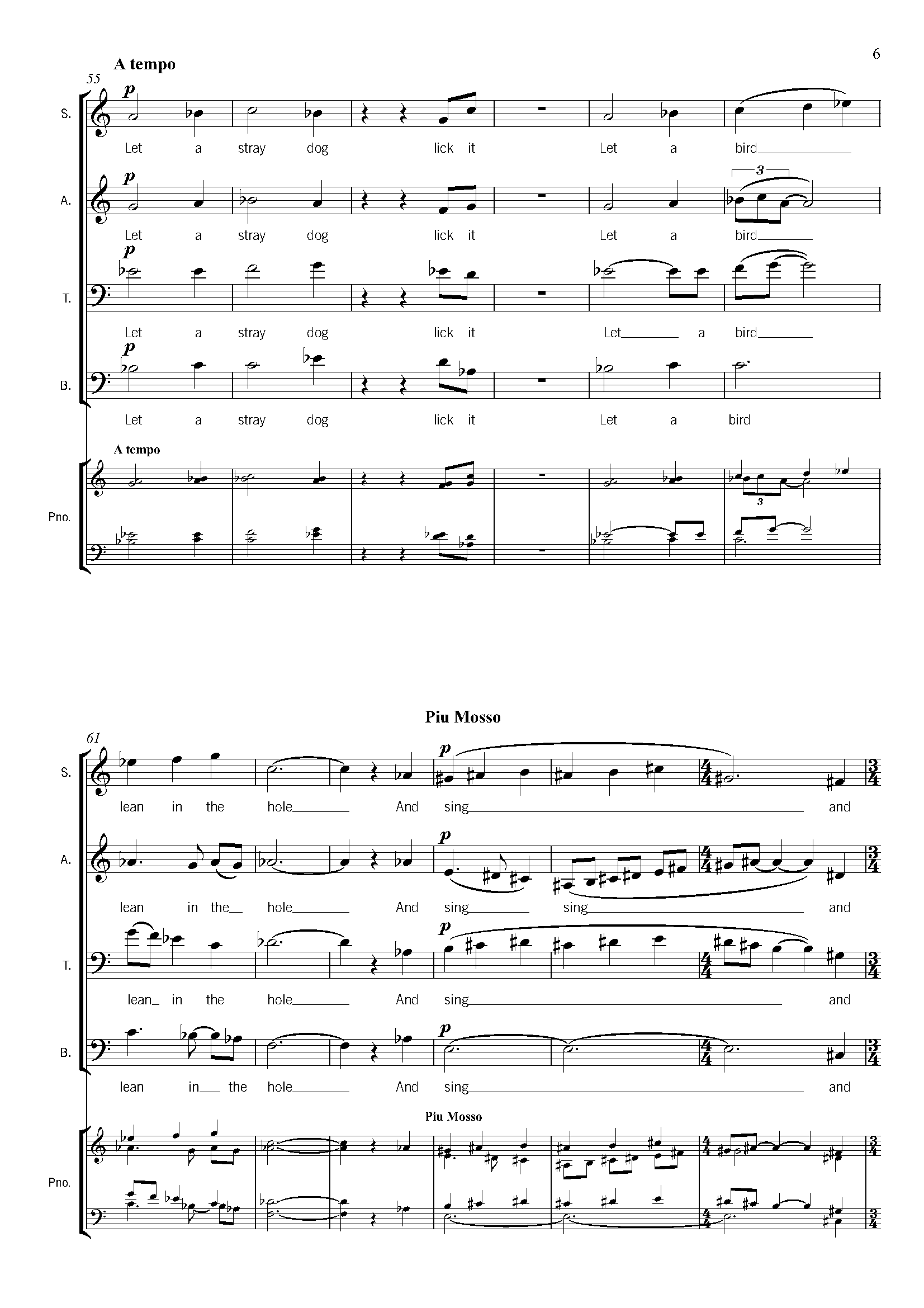 When The Heart - Medium (up to 50 Voices) SATB A Capella Choir - Anne Cawrse