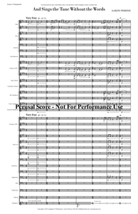 Grade 4 - And Sings The Tune Without The Words - Aaron Perrine - Hardcopy Sc & Pts