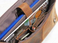 Leather Hamilton Laptop Briefcase